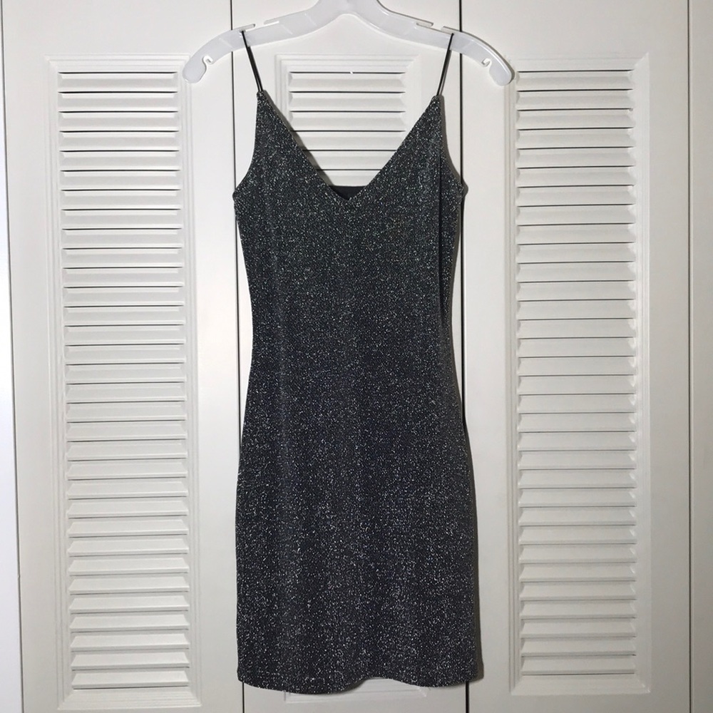 Metallic Shimmer Bodycon Dress